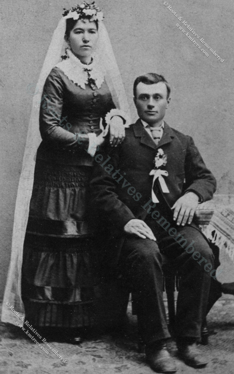 1883 Wedding--Anton Hillesheim & Mary Hillesheim