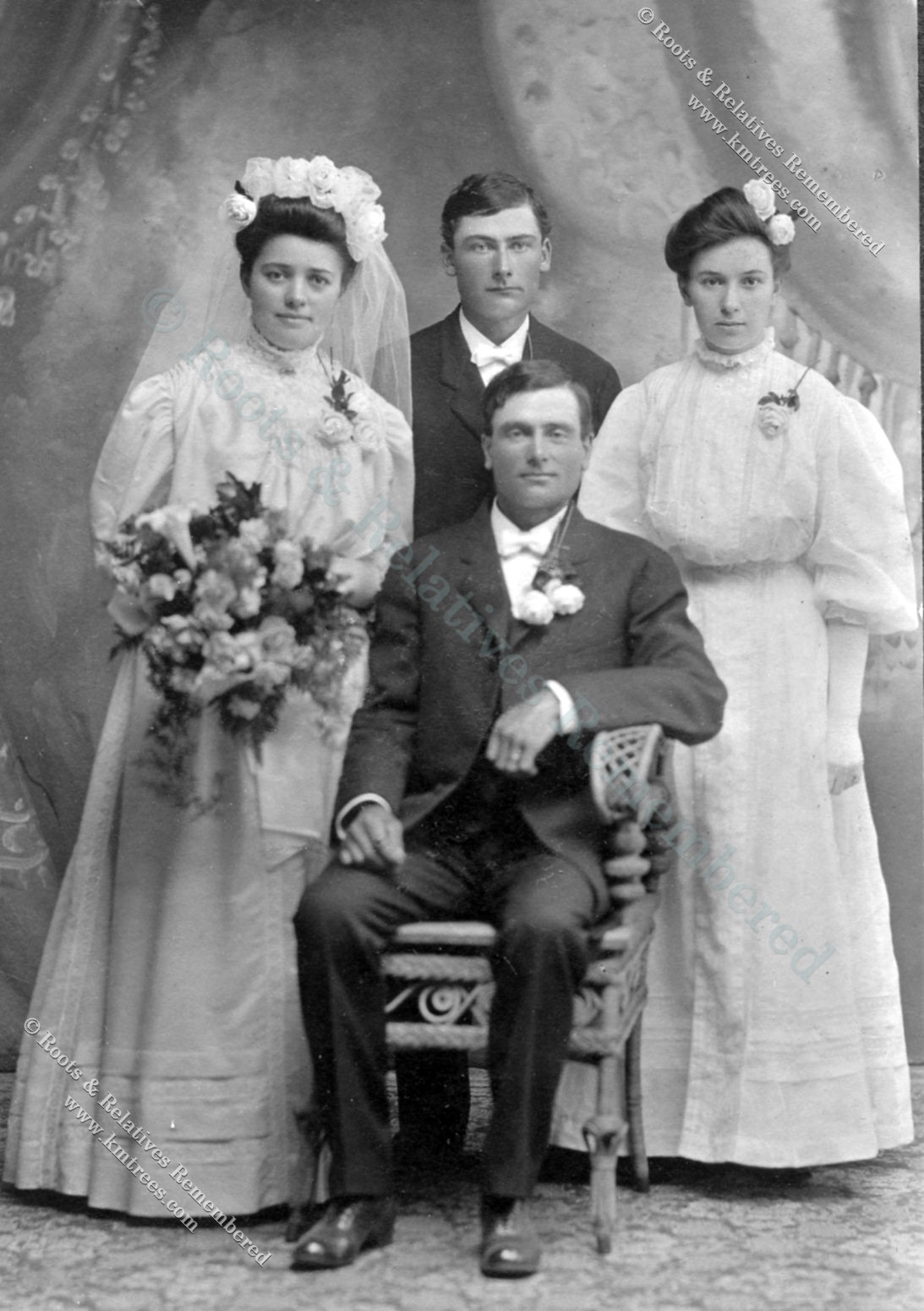 1908 John Landsteiner & Tillie Hillesheim Wedding