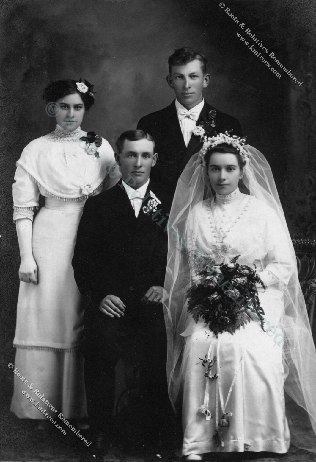 1913 Charles Wiltscheck & Rose Hillesheim Wedding