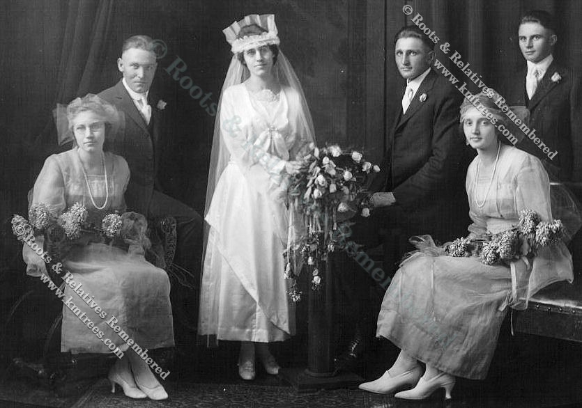 1920 Wedding--Alfred Miller & Cecelia Huneke