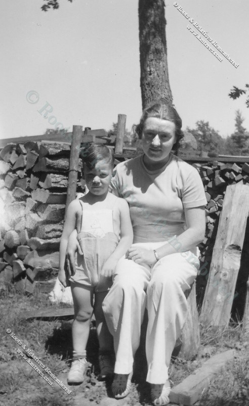 Verna (Burke), Fred Murray II at lake cabin
